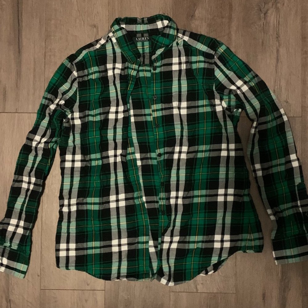 Ralph Lauren Polo Button Down Shirt Womens Medium